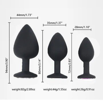 Anal Plug Kit, Silicone Butt Plugs & Beads for Men & Women, Waterproof & Body-Safe - Image 2