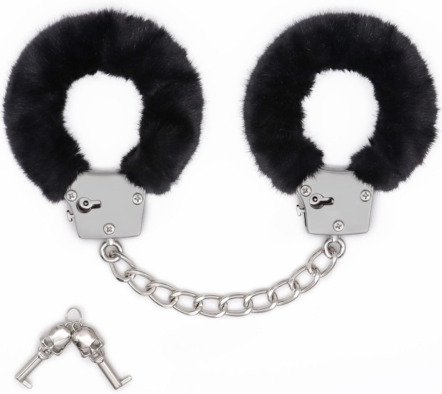 Fur Handcuffs with Safety Keys